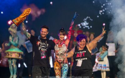 Arte e Networking Yuri Falzetti, campione mondiale di body painting